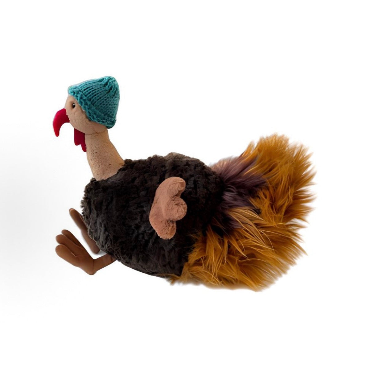 Jellycat Theo Turkey soft toy, side view