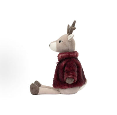 Jellycat Vivien Reindeer soft toy, side view