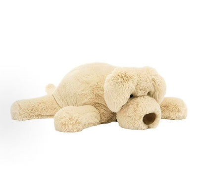 Jellycat Wanderlust Puppy 29cm cream soft toy front angle
