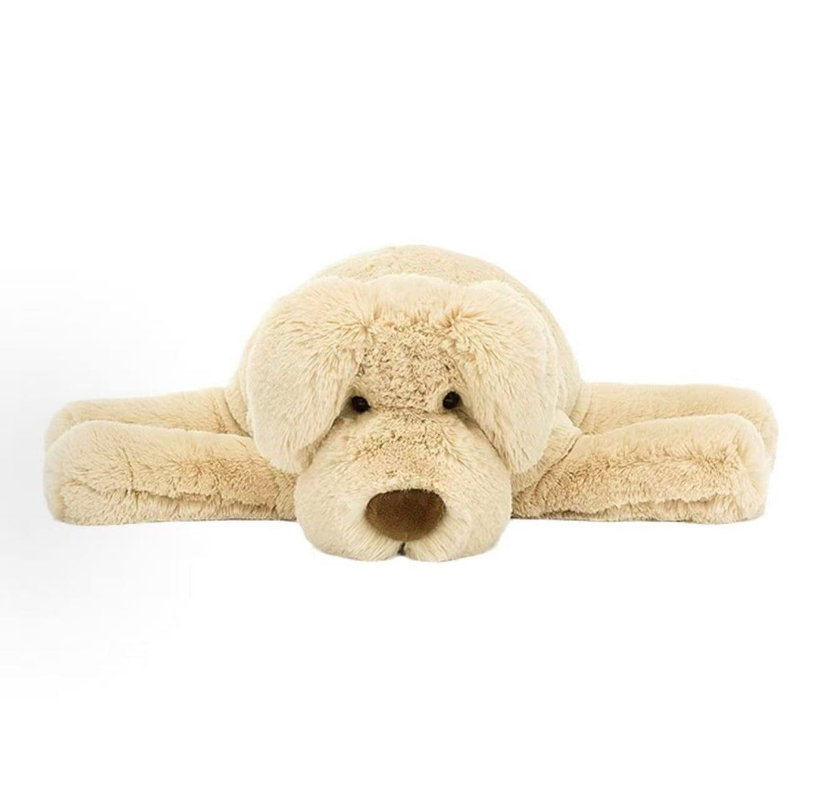 Jellycat Wanderlust Puppy 29cm cream plush front view