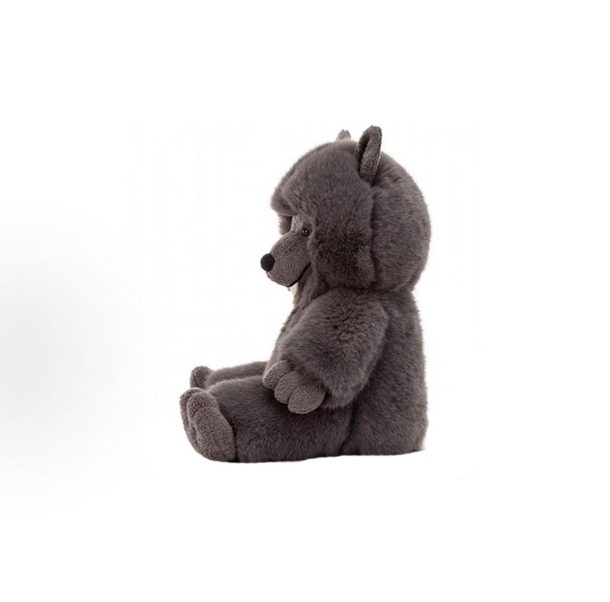 Jellycat Wilf Wolf soft toy, side view